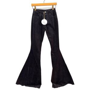 Saints & Hearts Womens S Brown Corduroy Bell Bottom Flare Pants NWT Boho Chic